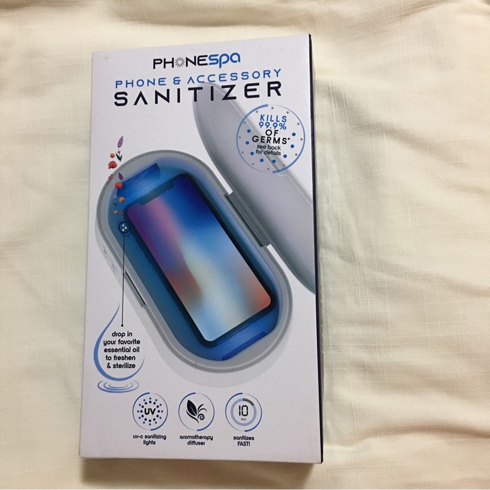 UV-C Phone and Accessories Sanitizer White